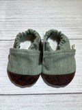 Olive Green Herringbone (9-12 months)