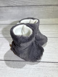 Charcoal Gray Faux Fur Boots (6-9 months)