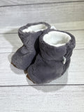 Charcoal Gray Faux Fur Boots (6-9 months)