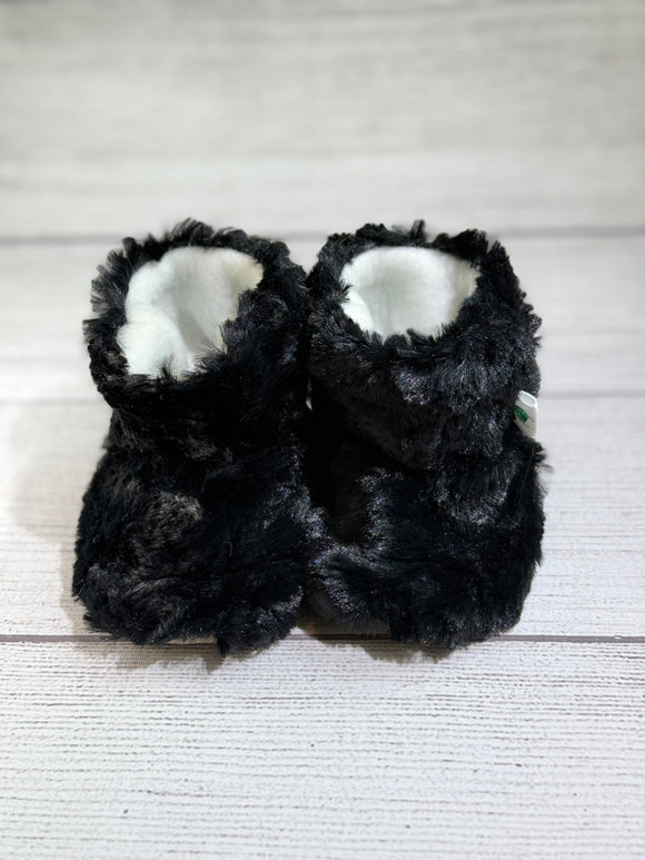 Black Faux Fur Boots (3-6 months)