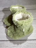 Light Green Faux Fur Boots (6-9 months