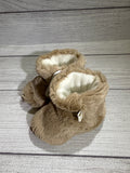 Dark Sand Faux Fur Boots (0-3 months)