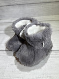 Medium Gray Faux Fur Boots (6-9 months)