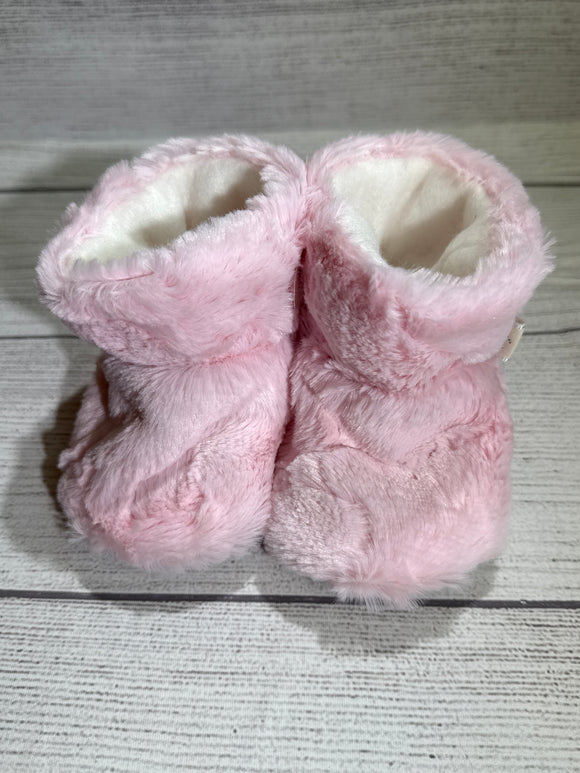 Bubblegum Pink Faux Fur Boots (9-12 months)