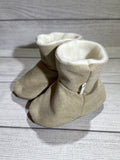 Solid Oatmeal Faux Suede (12-18 months)