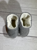 Light Gray Wool Boots (3-6 months)