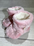 Bubblegum Pink Faux Fur Boots (9-12 months)