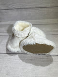White/Cream Faux Fur Boots (6-9 months)