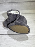 Charcoal Gray Faux Fur Boots (6-9 months)