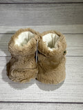 Dark Sand Faux Fur Boots (0-3 months)