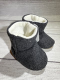 Dark Gray Wool Boots (6-9 months)
