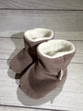 Mauve Soft Faux Suede Boots (6-9 months)