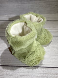 Light Green Faux Fur Boots (6-9 months