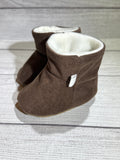 Chocolate Brown Faux Suede (12-18 months)