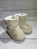 Solid Oatmeal Faux Suede (12-18 months)
