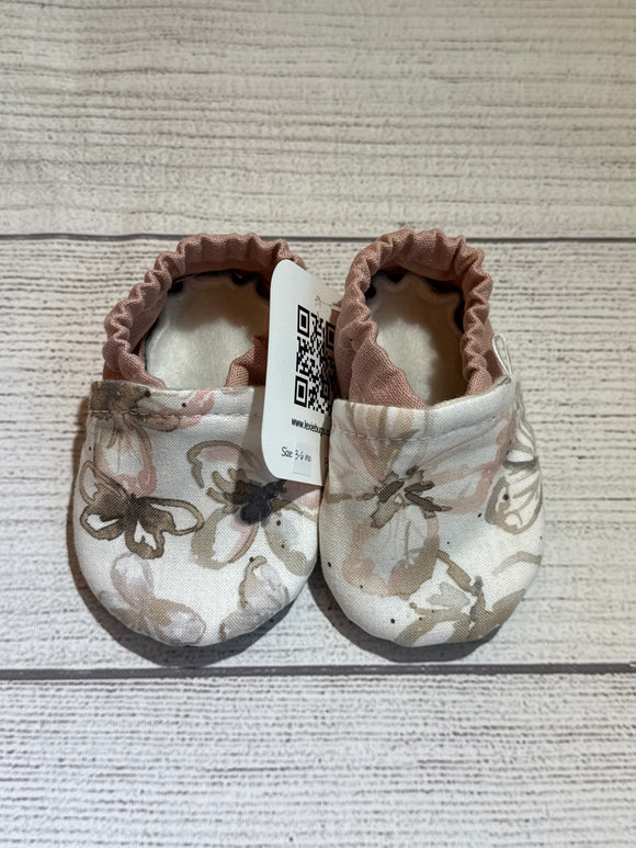 Cream/Dusty Rose Butterflies (3-6 months)