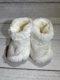 White/Cream Faux Fur Boots (6-9 months)