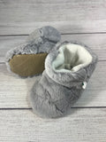 Light Gray Faux Fur Boots (9-12 months)