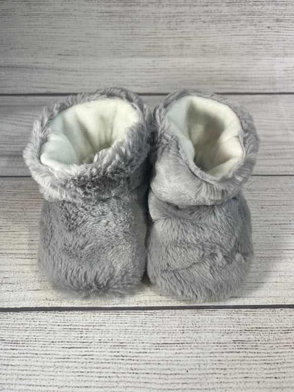 Light Gray Faux Fur Boots (9-12 months)