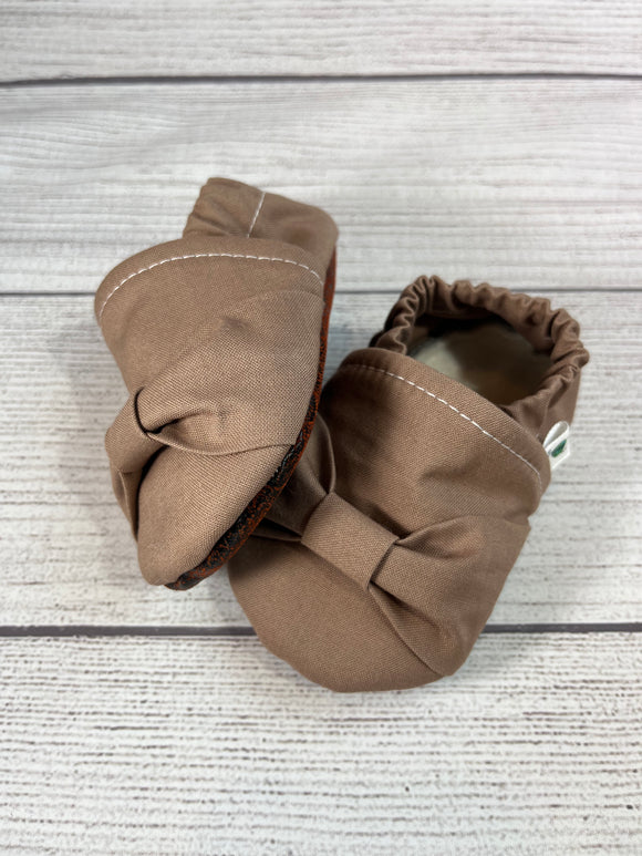 Solid Tan Bow (12-18 months)