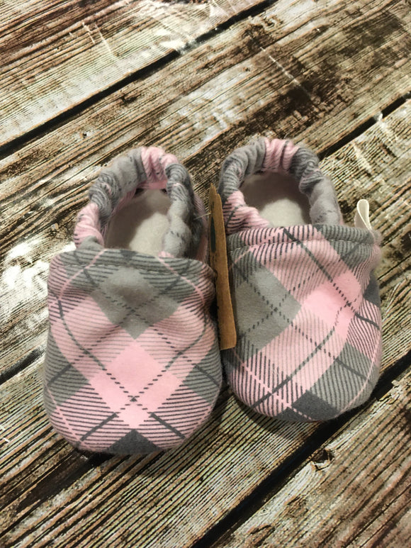 Gray and Pink Plaid (6-9 months)