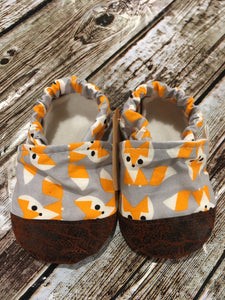 Gray- Foxes with Leather Toe (12-18 months)