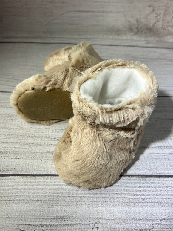 Camel Faux Fur Boots (6-9 months)